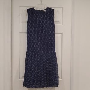 Unique dress with pleated skirt